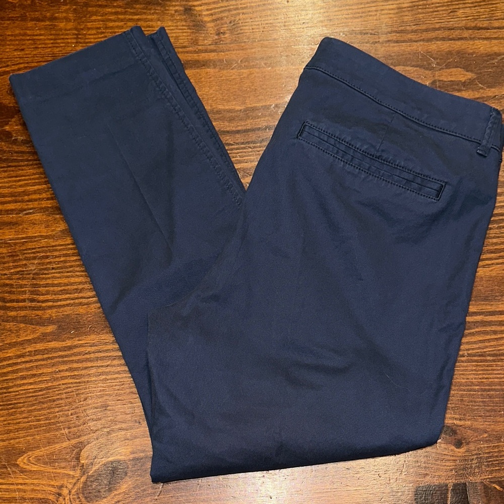 Old Navy Dark Navy Cropped Ankle Chinos
